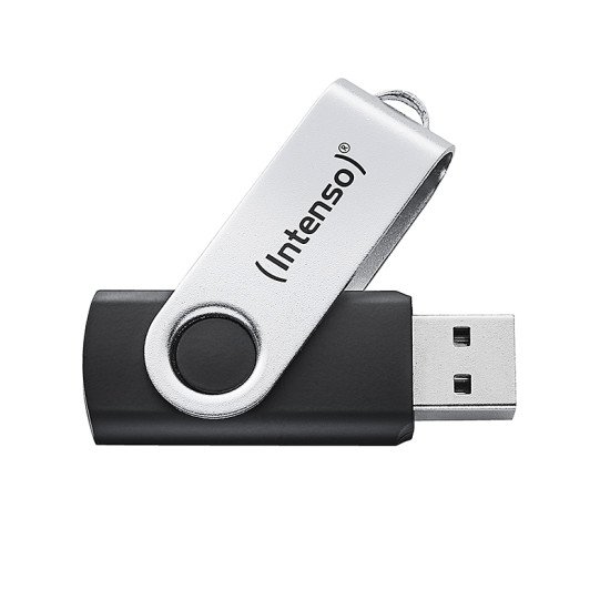 Intenso Clé USB Office Line, 32 Go, USB-A, 3.2 Gen 1x1, noir-argent Intenso Clé USB Office Line, 32 Go, USB-A, 3.2 Gen 1x1, noir-argent