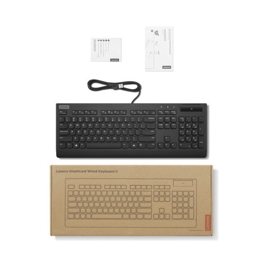 Lenovo 4Y41R64694 clavier maison/bureau USB Belge, Français Noir