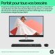 HP 24-cr0060nb AMD Ryzen™ 5 7520U 60,5 cm (23.8") 1920 x 1080 pixels PC All-in-One 16 Go LPDDR5-SDRAM 512 Go SSD Windows 11 Home Wi-Fi 6 (802.11ax) Noir
