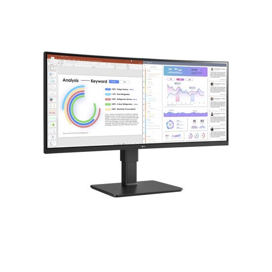 LG 34BQ77QB-B écran PC 86,4 cm (34") 3440 x 1440 pixels UltraWide Quad HD LED Noir