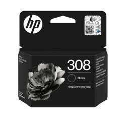HP 308 Cartouche d'encre authentique Noir