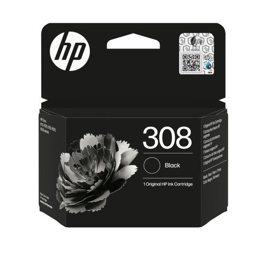HP 308 Cartouche d'encre authentique Noir