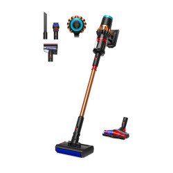 Dyson V16 Piston Animal Submarine Aspirateur balai 3-en-1 Batterie Sec&humide HEPA Sans sac 1,3 L 900 W Noir, Cuivre
