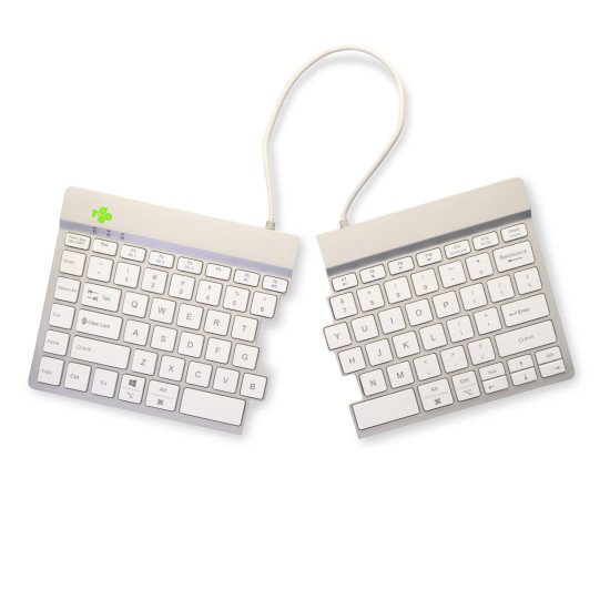 R-Go Tools Split RGOSBUSWLWH clavier Bluetooth QWERTY Nordique Blanc