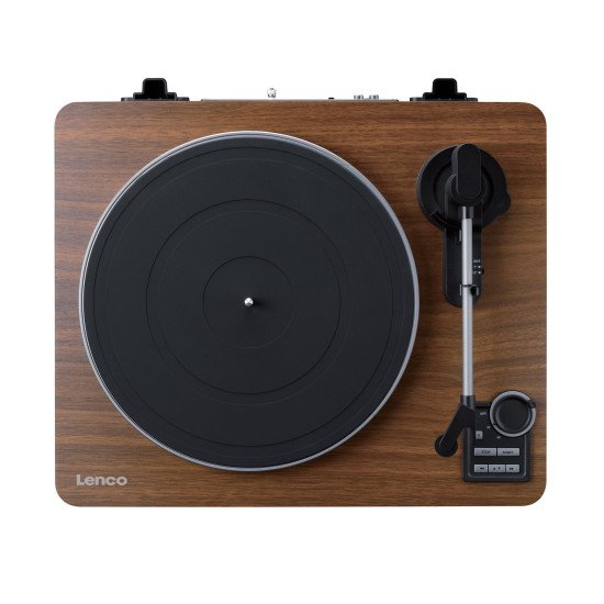 Lenco LBTA-165WD Tourne-disque entraîné par courroie Noir, Bois Automatique