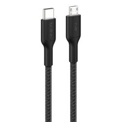 Belkin BoostCharge Pro câble USB 1 m USB C Micro-USB A Noir