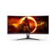 AOC G2 CU34G2XE/BK écran PC 86,4 cm (34") 3440 x 1440 pixels Noir, Rouge