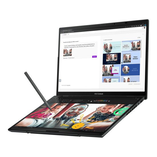 ASUS Zenbook Duo UX8406MA-QL114W Intel Core Ultra 5 125H Hybride (2-en-1) 35,6 cm (14") Écran tactile WUXGA 32 Go LPDDR5x-SDRAM 1 To SSD Wi-Fi 6E (802.11ax) Windows 11 Home Allemand Gris ASUS Zenbook Duo UX8406MA-QL114W Intel Core Ultra 5 125H Hybride (2-en-1) 35,6 cm (14") Écran tactile WUXGA 32 Go LPDDR5x-SDRAM 1 To SSD Wi-Fi 6E (802.11ax) Windows 11 Home Allemand Gris
