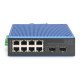 Digitus Switch PoE Fast Ethernet industriel 8+2 ports