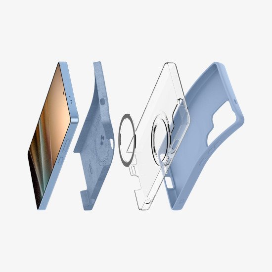 Spigen Silicone Fit (MagFit) coque de protection pour téléphones portables 17,5 cm (6.9") Housse Bleu Spigen Silicone Fit (MagFit) coque de protection pour téléphones portables 17,5 cm (6.9") Housse Bleu