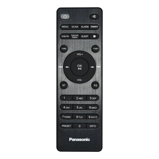 Panasonic DAB+ Internetradio Bluetooth FM RFD40EGK sw Portable Numérique Noir