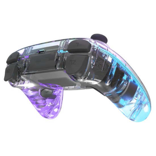 SPEEDLINK RAIT NX Transparent Bluetooth/RF/USB Manette de jeu Analogique/Numérique PC, Android, Nintendo Switch Lite, Nintendo Switch OLED, Playstation 3