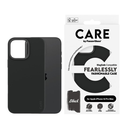 PanzerGlass CARE by PG BLK MagSafe iPhone16 6.9 Pro coque de protection pour téléphones portables Housse Transparent PanzerGlass CARE by PG BLK MagSafe iPhone16 6.9 Pro coque de protection pour téléphones portables Housse Transparent