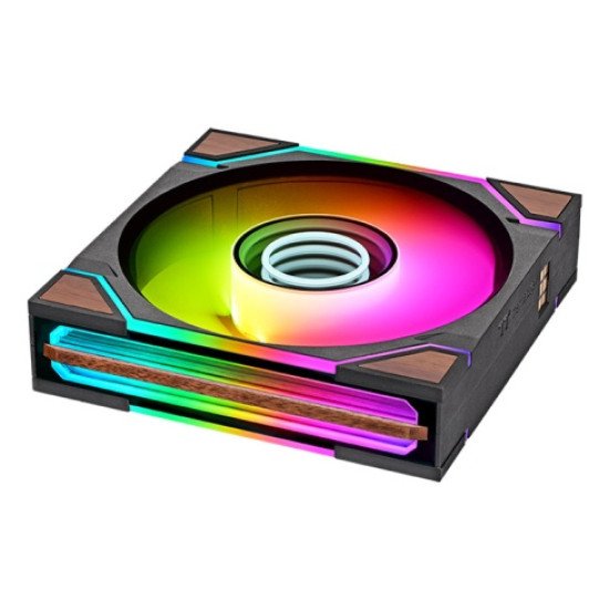 Thermaltake SWAFAN 120 EX INFINITY Boitier PC Ventilateur 12 cm Bois, Noir 3 pièce(s)