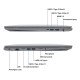 TERRA Notebooks Intel® Core™ i5 i5-1334U 43,9 cm (17.3") Full HD 16 Go DDR5-SDRAM 1 To Windows 11 Pro Gris