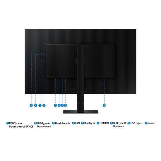 Samsung S80UD écran PC 81,3 cm (32") 3840 x 2160 pixels 4K Ultra HD LCD Noir