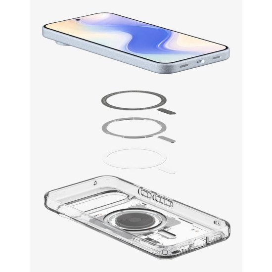 Spigen ACS09727 coque de protection pour téléphones portables 17,3 cm (6.8") Housse Noir, Transparent