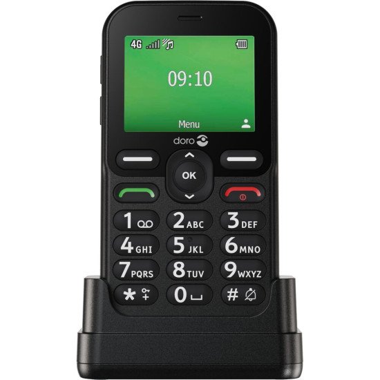 Doro Leva E10 6,1 cm (2.4") 118,9 g Noir Téléphone pour seniors