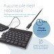 R-Go Tools Clavier ergonomique R-Go Split Break avec logiciel de pause, clavier ergonomique divisé, QWERTY (IT), bluetooth, noir
