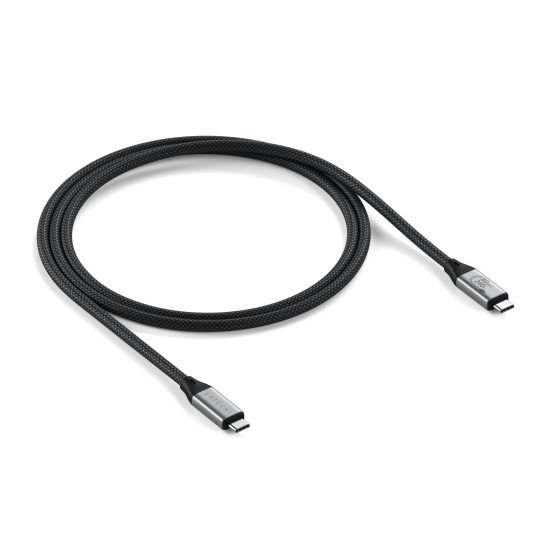 Satechi USB4 V2 Pro Cable câble USB USB4 Gen 4x2 1,2 m USB C Argent, Noir