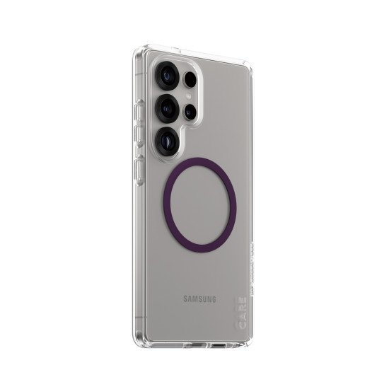 PanzerGlass CARE by ® Flagship Case Transparent Urban Combat w. Plum Purple Qi Compatible Samsung Galaxy S25 Ultra coque de protection pour téléphones portables Housse