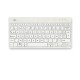 R-Go Tools Clavier ergonomique R-Go Compact Break, clavier compact avec logiciel de pause, AZERTY (BE), Bluetooth, blanc