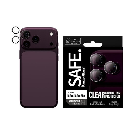 PanzerGlass SAFE. by ® Camera Lens Protector Transparent iPhone 2026 Pro | 2026 Pro Max Protection d'écran transparent 1 pièce(s)