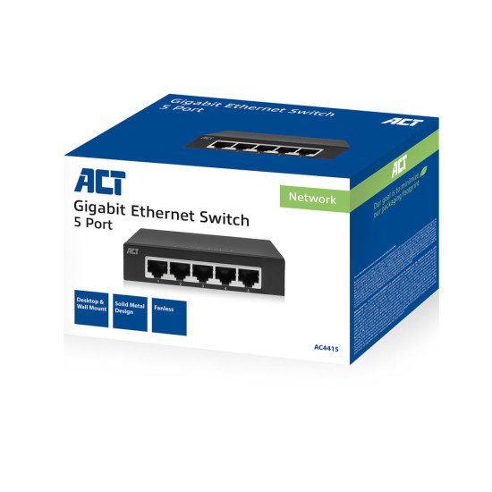 ACT AC4415 commutateur réseau Non-géré Gigabit Ethernet (10/100/1000) Gris