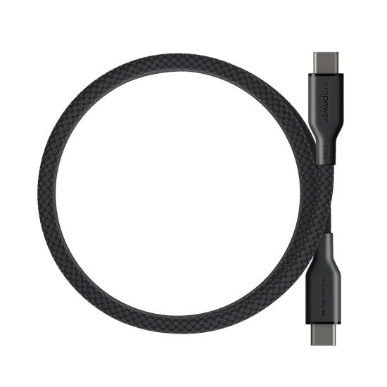 PanzerGlass empower by ® Magnetic 240W USB-C to USB-C Cable | USB 2.0 | 1.5M | Space Black Protection d'écran transparent Universel 1 pièce(s)