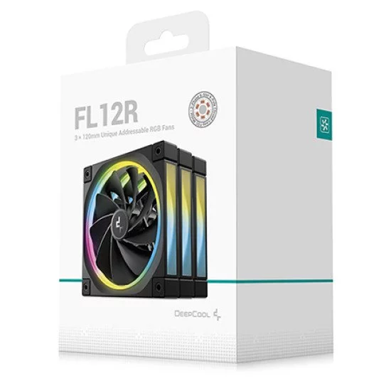 DeepCool FL12R-3 IN 1 Boitier PC Ventilateur 12 cm Noir 3 pièce(s) DeepCool FL12R-3 IN 1 Boitier PC Ventilateur 12 cm Noir 3 pièce(s)
