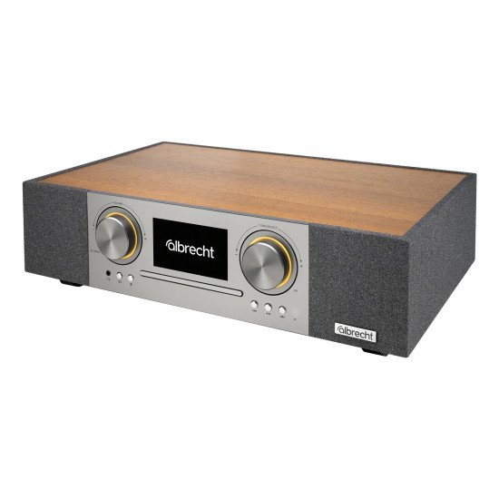 Albrecht DR 1000 Analogique et numérique 30 W FM, DAB+ Noyer Lecture de MP3