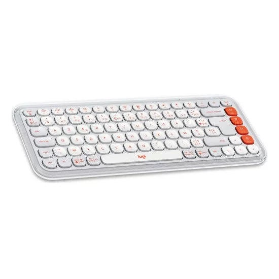 Logitech POP Icon Combo clavier Souris incluse Universel Bluetooth AZERTY Français Orange, Blanc Logitech POP Icon Combo clavier Souris incluse Universel Bluetooth AZERTY Français Orange, Blanc