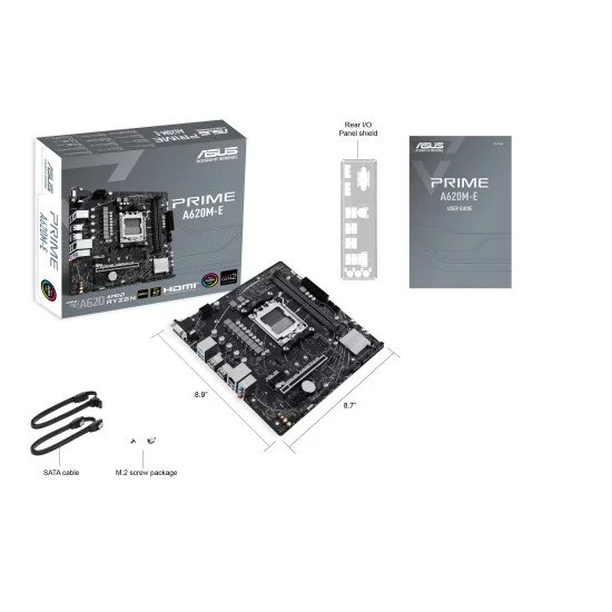 ASUS PRIME A620M-E-CSM AMD A620 Emplacement AM5 micro ATX ASUS PRIME A620M-E-CSM AMD A620 Emplacement AM5 micro ATX