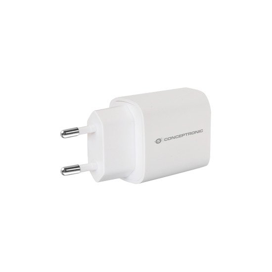 Conceptronic ALTHEA14W chargeur d'appareils mobiles Universel Blanc Secteur Charge rapide Intérieure