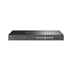 TP-Link Omada SG2218P commutateur réseau Géré L2/L2+ Gigabit Ethernet (10/100/1000) Connexion Ethernet POE 1U Noir TP-Link Omada SG2218P commutateur réseau Géré L2/L2+ Gigabit Ethernet (10/100/1000) Connexion Ethernet POE 1U Noir