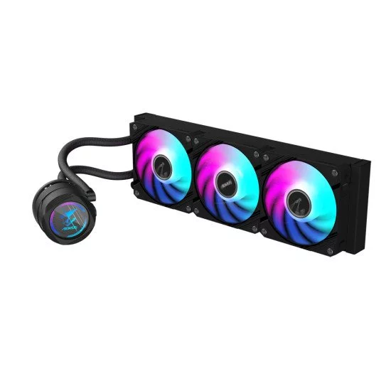 GIGABYTE AORUS WATERFORCE II 360 AIO Refroidisseur liquide pour processeur - 3x ventilateurs ARGB de 120 mm, mécanisme d'emboîtement, DAISY-CHAIN, compatible avec Intel LGA 1851 et AMD AM5 GIGABYTE AORUS WATERFORCE II 360 AIO Refroidisseur liquide pour processeur - 3x ventilateurs ARGB de 120 mm, mécanisme d'emboîtement, DAISY-CHAIN, compatible avec Intel LGA 1851 et AMD AM5