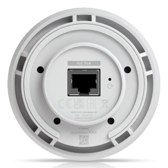 Ubiquiti G6 Bullet Balle (forme) Caméra de sécurité IP Intérieure et extérieure 3840 x 2160 pixels Plafond/Mur/Poteau Ubiquiti G6 Bullet Balle (forme) Caméra de sécurité IP Intérieure et extérieure 3840 x 2160 pixels Plafond/Mur/Poteau