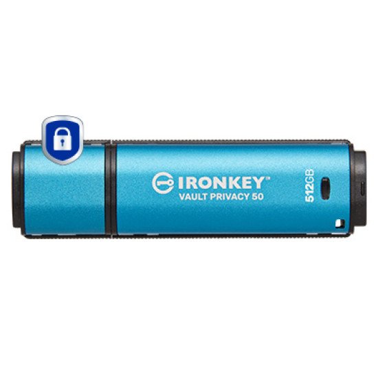 Kingston Technology IronKey 512Go Vault Privacy 50 chiffrée AES-256, FIPS 197