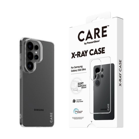 PanzerGlass CARE™ by ® X-Ray Case Samsung Galaxy S26 Ultra coque de protection pour téléphones portables Housse Transparent