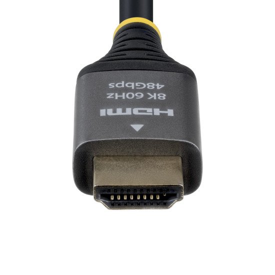 StarTech.com Câble HDMI Ultra Haut Débit Certifié de 30cm, 8K 60Hz/4K 120Hz, Câble HDMI 2.1 avec HDR10+/eARC, 48 Gbps, Câble HDMI 8K pour Moniteur/Téléviseur/Écran, Gaine TPE Flexible