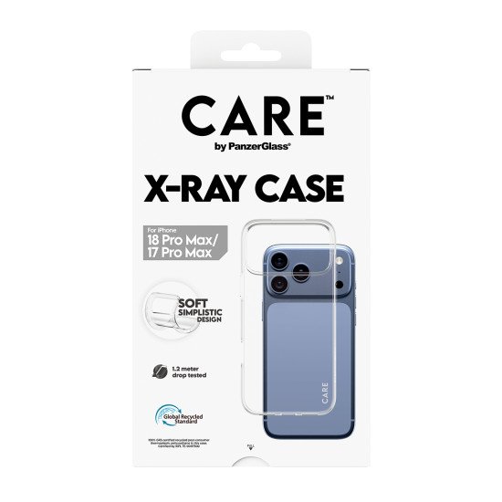 PanzerGlass CARE™ by ® X-Ray Case iPhone 2026 Pro Max | 17 Pro Max coque de protection pour téléphones portables Housse Transparent