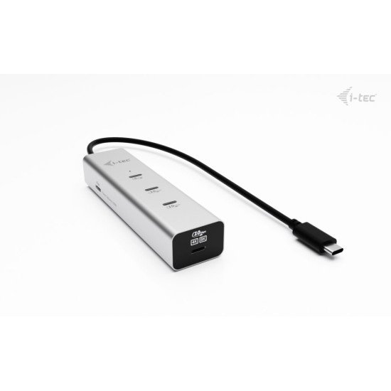 i-tec Metal USB-C Charging HUB 5port with USB-C video 8K + Power Delivery 85W