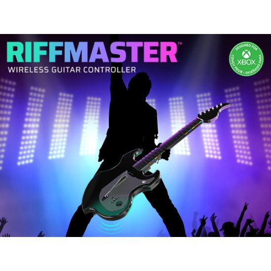 PDP Riffmaster Noir, Gris Guitare Analogique/Numérique PC, Xbox One, Xbox Series S, Xbox Series X