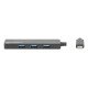 Manhattan Dock/hub USB-C, 4 ports : 4x USB-A, 5 Gbit/s (USB 3.0), Alimenté par USB (aucune alimentation externe requise), équivalent à HB30CM4AB