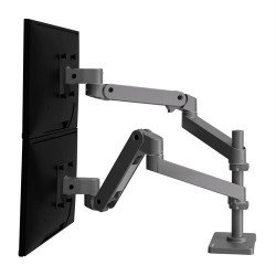 Ergotron LX Series 45-690-293 support d'écran plat pour bureau 68,6 cm (27") Gris foncé