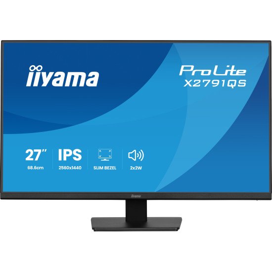 iiyama ProLite X2791QS-B1 écran PC 68,6 cm (27") 2560 x 1440 pixels Quad HD LED Noir