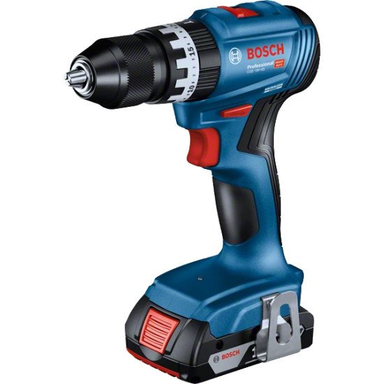 Bosch GSB 18V-45 1900 tr/min 1 kg Noir, Bleu