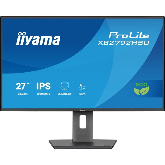 iiyama ProLite XB2792HSU-B1 écran PC 68,6 cm (27") 1920 x 1080 pixels Full HD LED Noir iiyama ProLite XB2792HSU-B1 écran PC 68,6 cm (27") 1920 x 1080 pixels Full HD LED Noir