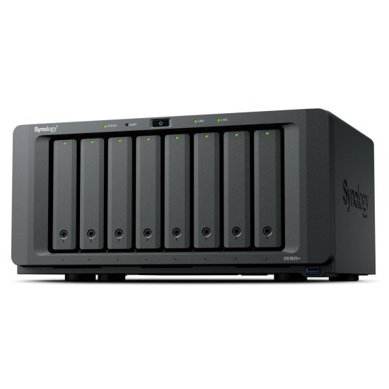 Synology DiskStation DS1825+ serveur de stockage NAS Ryzen Embedded V1500B 8 Go DDR4 0 To Noir Synology DiskStation DS1825+ serveur de stockage NAS Ryzen Embedded V1500B 8 Go DDR4 0 To Noir
