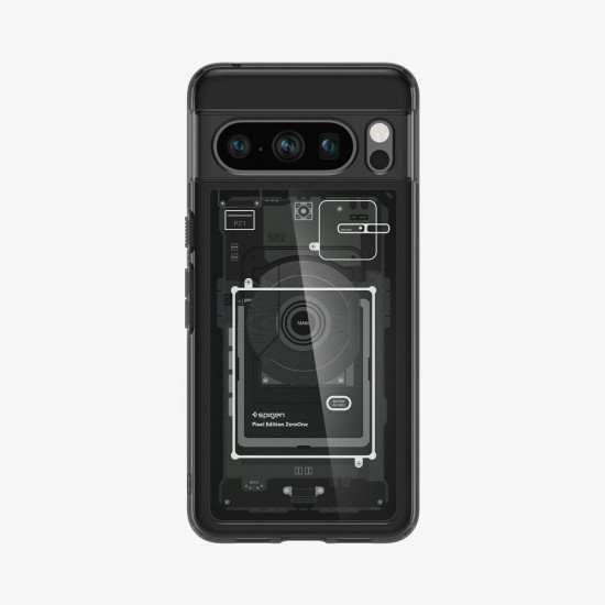 Spigen Ultra Hybrid Zero One coque de protection pour téléphones portables 17 cm (6.7") Housse Noir, Gris
